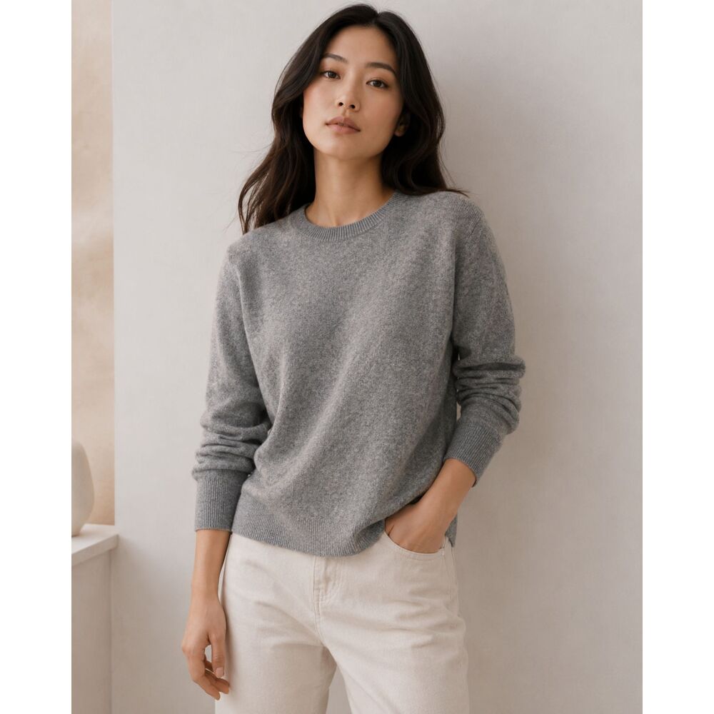 Everlane Gray Cashmere Pullover Sweater Top  Women's Size Medium
